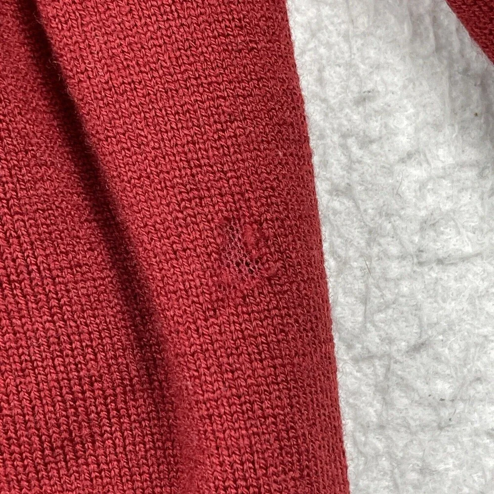Brooks Brothers Sweater Mens Large Red Stretch Merino Blend Vintage Hong‎ Kong